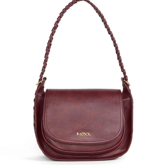 Mexx Stylish Maroon Burgundy Shoulder Bag - Picture 4 of 10